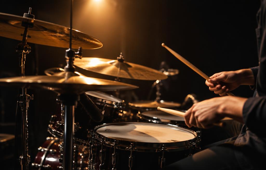 Beginner learning drums